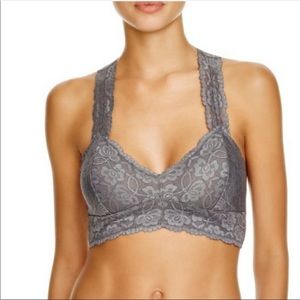 NWT Free People Galloon Racerback Bralette Gray